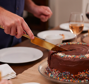 Servidor de pastel de diseño minimalista clásico, utensilio sencillo y elegante para cortar pasteles, para bodas, cumpleaños y fiestas en casa - Product Image 3