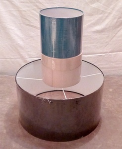 Cylinder Fabric LampShade Plaid Pattern <b>Rustic</b> Design Easy Installation Lamp Accessory for Table and <b>Desk</b> Lamp with harp fitting - Product Image 6