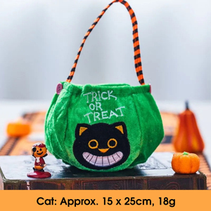 Sacs cadeaux en toile non tissée personnalisés avec logo pour Halloween, sacs à bonbons portables en forme de citrouille pour enfants - Product Image 6