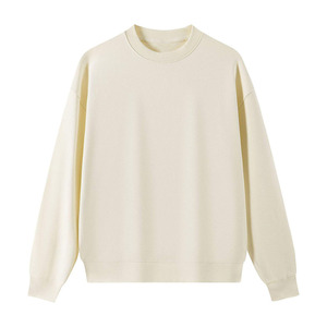 Sweat-shirt en molleton 100% coton de haute qualité, écologique, couleur gris, nouveau style, col rond, vêtements d'hiver unisexes à prix avantageux - Product Image 2