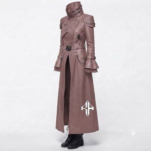 Nouvelle veste gothique en cuir véritable pour femmes de qualité supérieure, anti-rides, à manches longues et col montant par RIVIAN ATLANTIC - Product Image 6
