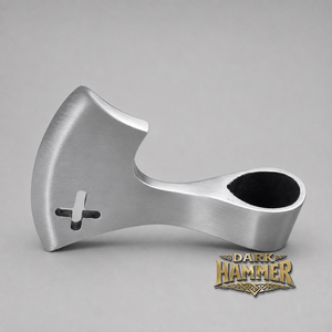 Cabeza de Hacha de Batalla Medieval, Forjada a Mano, Hierro Pulido, Hoja Ancha Curvada, Estilo Tradicional, Cabeza de Hacha Resistente para Trabajos en Madera - Product Image 3