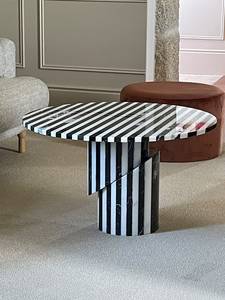 Modern Geometric Wooden Coffee Table - Product Image 5