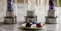 Bouteille d'eau en cristal de pierres précieuses, best-seller, quartz de guérison, pierre précieuse pour boire, personnalisable, moderne, écologique, durable, vente en gros