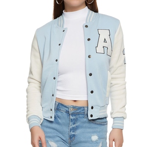 เสื้อแจ็คเก็ตผู้หญิงใส่สบาย คุณภาพสูง สไตล์วาร์ซิตี้ ระบายอากาศได้ดี อุ่นสบายสำหรับฤดูหนาว ทันสมัย สไตล์ลำลอง รับสกรีนโลโก้ แฟชั่นสตรีท - Product Image 4