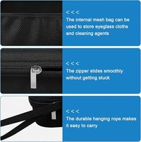 Étui à lunettes avec 7 compartiments - Organisateur de lunettes de soleil pour hommes et femmes - Étui rigide pour le rangement des lunettes - Sac de voyage