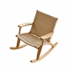 Chaises de salle à manger contemporaines en rotin pour la maison et le bureau, chaise d'appoint moderne en osier naturel pour la salle à manger - Product Image 4