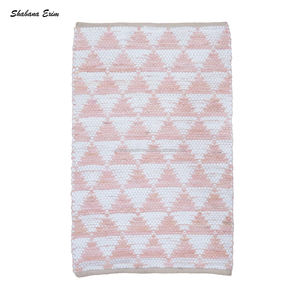 Tapis de pique-nique en coton fait à la main avec pompon noir pour salle de bain d'hôtel pour la prière - Product Image 5