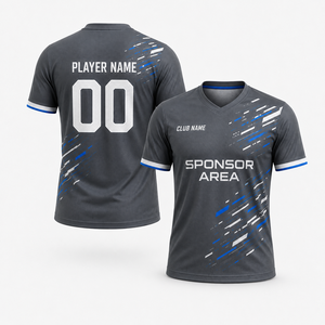 Custom Name Number Print <b>Soccer</b> Kit Jersey Shorts Four Way Stretch Fabric 100% Polyester Ventilated Mesh Back Panel OEM Teams - Product Image 1