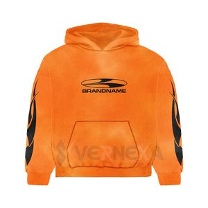 Ensemble de survêtement ample personnalisé avec logo sérigraphié, sweat à capuche et pantalon à cordon de serrage, effet délavé à l'acide, patch brodé, ensemble de survêtement OEM - Product Image 4
