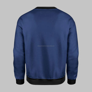 Patrón de impresión de gran tamaño de alta calidad 360 gramo círculo cuello sudadera logotipo personalizado bordado de moda para hombres y mujeres - Product Image 3