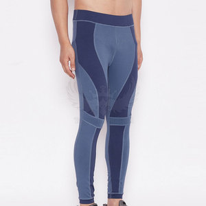 Leggings de compression respirants et extensibles à séchage rapide pour hommes avec ceinture élastique - Spandex/Nylon de qualité supérieure pour la gym et les sports - Product Image 3