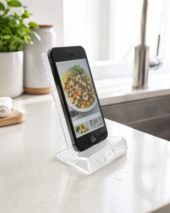 Nuevo diseño acrílico soporte de exhibición para teléfono móvil Lazy Susan portátil impermeable Compatible para uso en el hogar/escritorio cargador incluido - Product Image 6