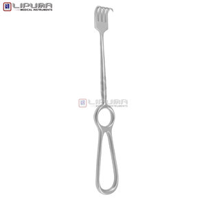 เครื่องมือดึงเนื้อเยื่อแบบแมนนวล Kocher Retractor คุณภาพสูง ขนาด 22.0 ซม. ทำจากสแตนเลสสตีล คม 4 ง่าม สำหรับการผ่าตัด - Product Image 6