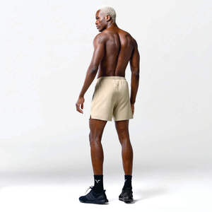 Pantalon de sport pour homme avec empiècements latéraux structurés, doublure en mesh, tissu léger, respirant, imperméable, haute qualité, 5 pouces - Product Image 2