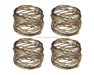 Elegant decorative rustic metal napkin <b>ring</b> for farmhouse dining table settings during <b>family</b> gatherings special celebrations - Product Image 3