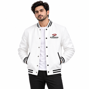 Ropa exterior personalizada y elegante con chaquetas varsity para hombre, con forro suave y estilo moderno para uso diario. - Product Image 1