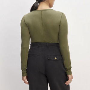 Nouveau design personnalisé de t-shirts à manches longues pour femmes / T-shirts à manches longues pour femmes tendance pour l'hiver, l'automne et le printemps, vêtements décontractés - Product Image 2