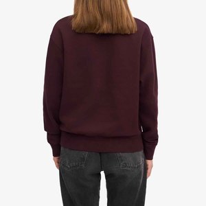 Sweat-shirt pour femme à manches longues, service OEM, avec logo personnalisé, col rabattu, pour les acheteurs en gros, vêtements décontractés. - Product Image 4