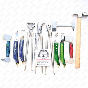 Kit de herramientas Farrier 3 alicates de corte incluyen pinza afilada, remachador y extractor también amortiguadores de pezuña 2 bucles y 2 cuchillos de hoja grande - Product Image 3