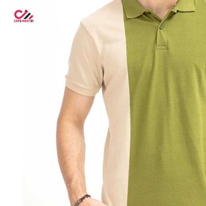 Chemises polo pour hommes en coton 100% avec logo brodé personnalisé tendance, logo brodé personnalisé, couleur unie, pour le golf et les affaires - Product Image 5