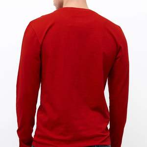 Camiseta de Manga Larga para Hombre, Cuello Redondo, Algodón Pima Orgánico, Jersey Personalizado, Fabricante de Camisetas Extra Grandes para Hombre - Product Image 5