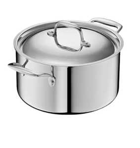Premium Stainless Steel Stockpot with Lid Induction Compatible <b>Deep</b> Cooking Soup Pot Heavy Duty Cookware - Product Image 1
