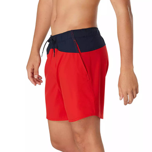 100% Polyester Athletic Running Men's Swim Trunks <b>Bathing</b> Mesh Lining Swimwear Beach Shorts with Pockets - Product Image 2