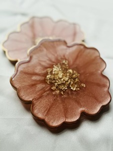 High Quality Resin Epoxy Coasters with Sculpture Flower Design for Home Decorative Best Price Customized Color AND Shape - Product Image 3