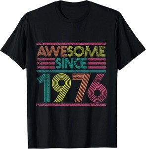 เสื้อยืดสีดำสำหรับผู้ชายรุ่นลิมิเต็ดอิดิชั่นปี 1976 พิมพ์ลายสกรีนแนวตั้งสีน้ำเงินด้านหน้า ทรงเข้ารูป สปอร์ต คอกลม แขนสั้น - Product Image 5