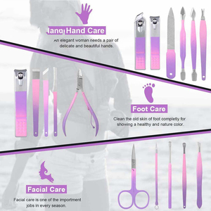 Portable Manicure <b>Kit</b> Stainless Steel <b>Nail</b> Care Grooming Tools Set Beauty Accessory Manicure <b>Kit</b> - Product Image 2