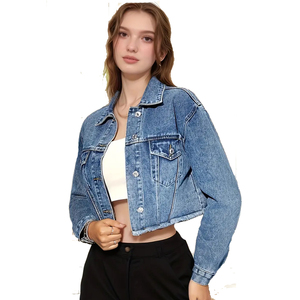 Denim <b>Jacket</b> Women's Women's Autumn New Fashion Loose <b>Sequins</b> Long-sleeved Short Denim <b>Jacket</b> - Product Image 6