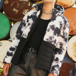 OEM Custom Men Plus Size <b>Winter</b> <b>Quilted</b> Jacket Waterproof Windbreaker Zipper Hoodie Embroidered Casual Snow Wear puffer hiking - Product Image 5