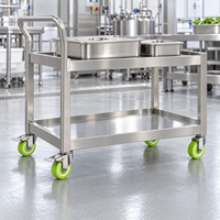Roulettes silencieuses en polyuréthane pour meubles, 1,5 pouce, 2 pouces, avec tige en PU vert, roulettes pivotantes en acier inoxydable M10, usage léger