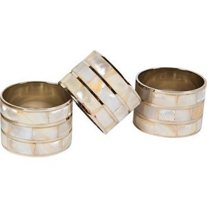 <b>Hand</b> Made Design Brass MOP Napkin <b>Ring</b> Metal Napkin <b>Ring</b> With MOP Inlay Stainless steel Napkin <b>Ring</b> At very best selling Price - Product Image 5