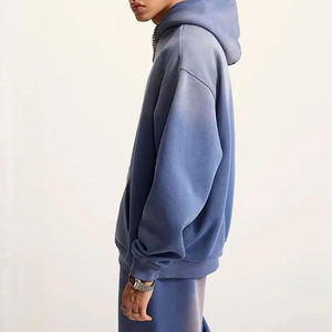 Custom Vintage Washed Men's Tracksuit Set Oversized Heavyweight Cotton <b>Hoodie</b> and Sweatpants Streetwear Acid Wash Jogger Suit - Product Image 3