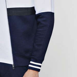 2026Custom Men's Streetwear Hoodie High Quality French Terry Cotton Faded Double-Ended Zipper Water Wash Front Logo - Product Image 3