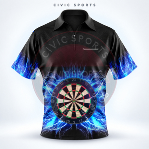 เสื้อโปโลแขนสั้น Civic Sports สำหรับผู้ชาย พิมพ์ลายแบบ Sublimation เต็มตัว พร้อมปักชื่อได้ แห้งเร็ว สปอร์ต - Product Image 3