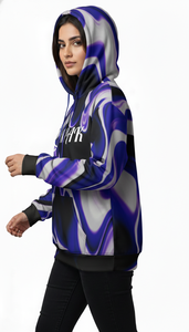 Sweat à capuche unisexe oversize de haute qualité pour l'hiver, style streetwear, avec broderie et impression par sublimation intégrale, pour un usage décontracté - Product Image 5