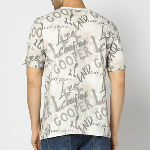 เสื้อยืดคอกลมแขนสั้นโอเวอร์ไซส์ผ้าฝ้ายสำหรับผู้ชาย แบรนด์ส่วนตัว แบบเรียบ สำหรับใส่ลำลอง สไตล์สตรีทแวร์ รับสกรีนลายตามสั่ง - Product Image 2