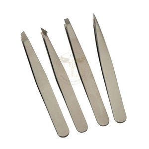 Juego de Pinzas para Cejas de Acero Inoxidable de Lujo, Personalizadas y Profesionales, con Punta Inclinada, Reutilizables, Duraderas, con Empaque con Logotipo Personalizado - Product Image 5