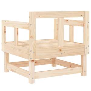 Silla de Jardín Modular de Madera de Pino Sólido, Diseño Estándar Natural - Product Image 6