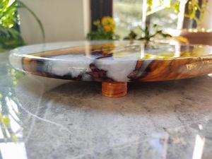 Tabla de Cortar de Resina de Madera Natural Hecha a Mano, Tabla de Cocina Duradera para Preparar y Servir Alimentos, Vegetales, Frutas y Carne en el Hogar - Product Image 3