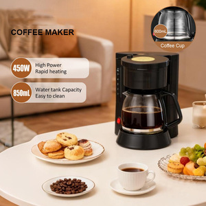Cafetera Automática de Goteo, 8 Tazas, Jarra de Vidrio Eléctrica, Uso Doméstico, Diseño Moderno, Fácil Operación, 450W, 850ML - Product Image 5