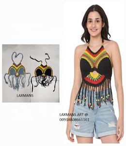 Cotton Printed Nepali Design <b>Ladies</b> Top Cotton <b>Summer</b> Top Cotton Printed Tops Nepali Tops Hippie Tops Mantra Printed Women Tops - Product Image 1