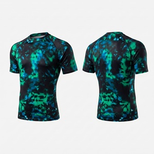 เสื้อว่ายน้ำ Rash Guard UPF 50+ ป้องกันแสงแดด แขนสั้น แห้งเร็ว ชุดว่ายน้ำชายหาด - Product Image 6