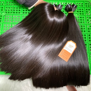 ผมแท้100% เรมี่เวียดนามเครื่องต่อผมมนุษย์ผมตรงนุ่มสลวยสองชั้นสีธรรมชาติ - Product Image 3