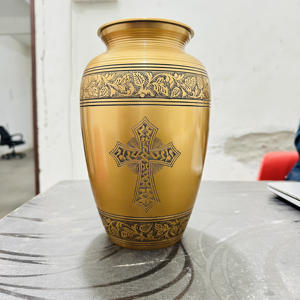 Urnas de cremación de latón personalizadas al por mayor para cenizas de adultos, urnas de cremación de latón grabadas en Metal para cenizas humanas y Mascotas - Product Image 1