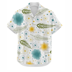 เสื้อเชิ้ตชายหาดลายทรอปิคอล พิมพ์ลายแบบซับลิเมชั่นทั้งตัว เนื้อผ้าเบา แห้งเร็ว เหมาะสำหรับวันหยุดฤดูร้อน สไตล์ลำลอง ติดกระดุม แฟชั่นรีสอร์ท - Product Image 5