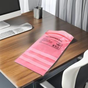 Antistatic LDPE Zipper <b>Bags</b> for Electronic Parts Packaging with Custom Gravure Printing and ESD Protection - Product Image 1